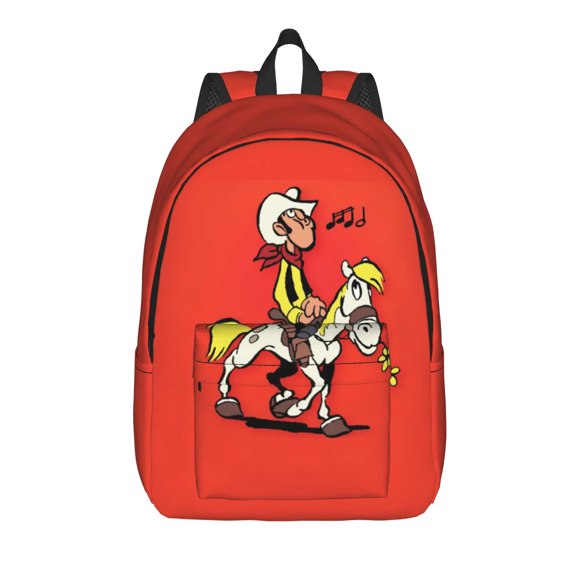 Lucky Luke Cartoon Comics (2) Backpack Teen  Soft Backpacks Polyester Fashion School Bags College Colorful Rucksack