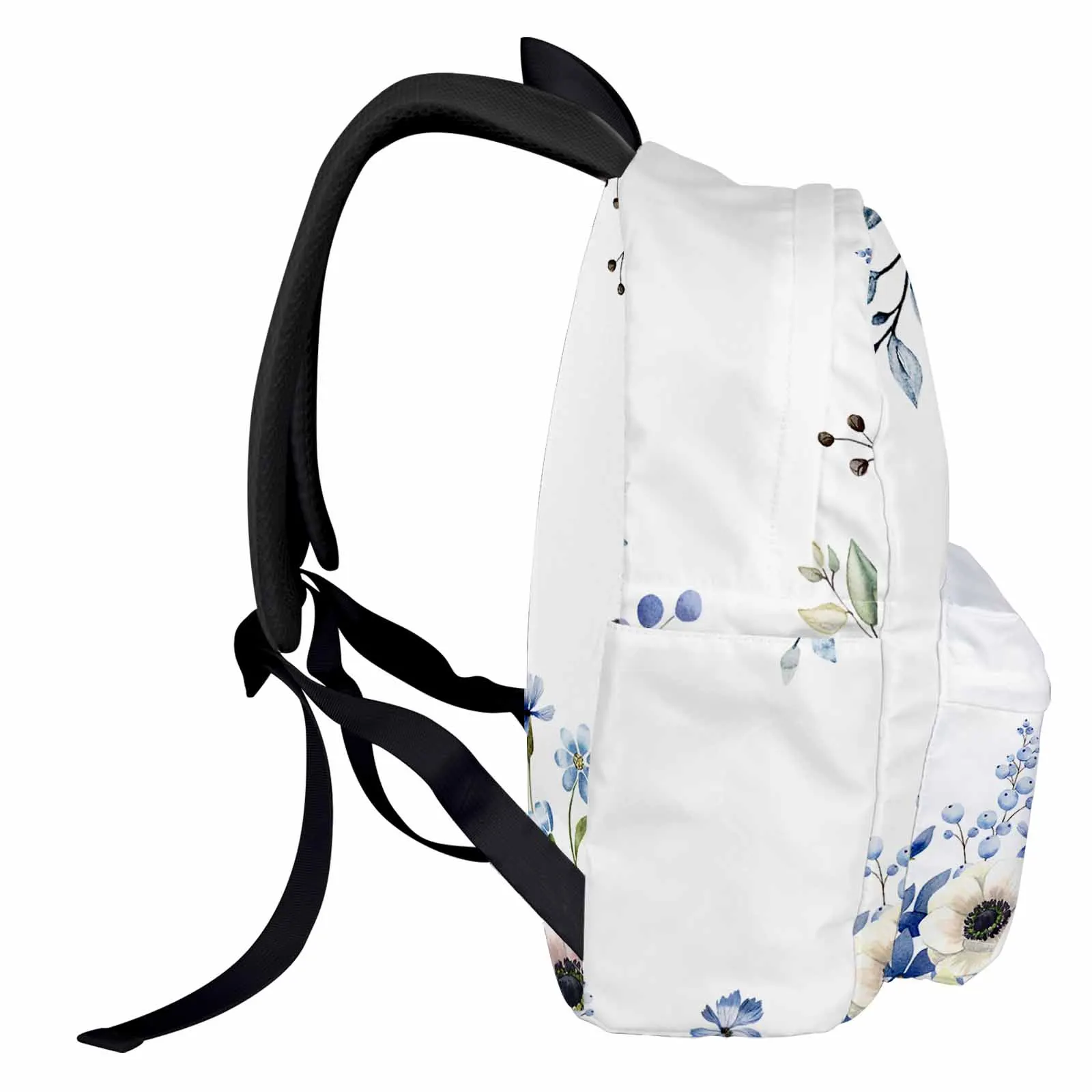 Spring Wildflower Tulip Flowers Leaves Backpack School Bags for Teenagers Students Laptop Bag Women's Casual Travel Backpack