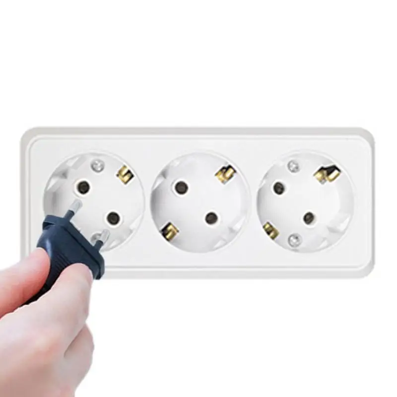 

Multi-plug socket EU plug power strip 3 socket Power socket 16A 250V Industrial socket Fast charging home appliances