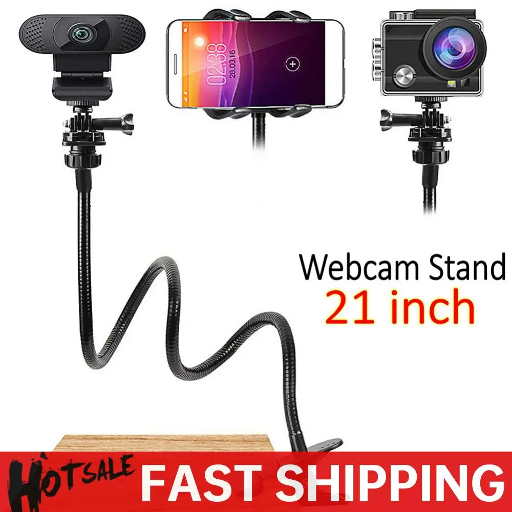 

Enhanced Desk Flexible Gooseneck Stand Rack Gooseneck Clamp Webcam Stand for Logitech C925e C922x Brio 4K