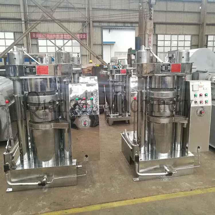 آلة ضغط الزيت البارد الصناعية ذات السعة الصغيرة الهيدروليكية على نواة النخيل وفول الصويا #4