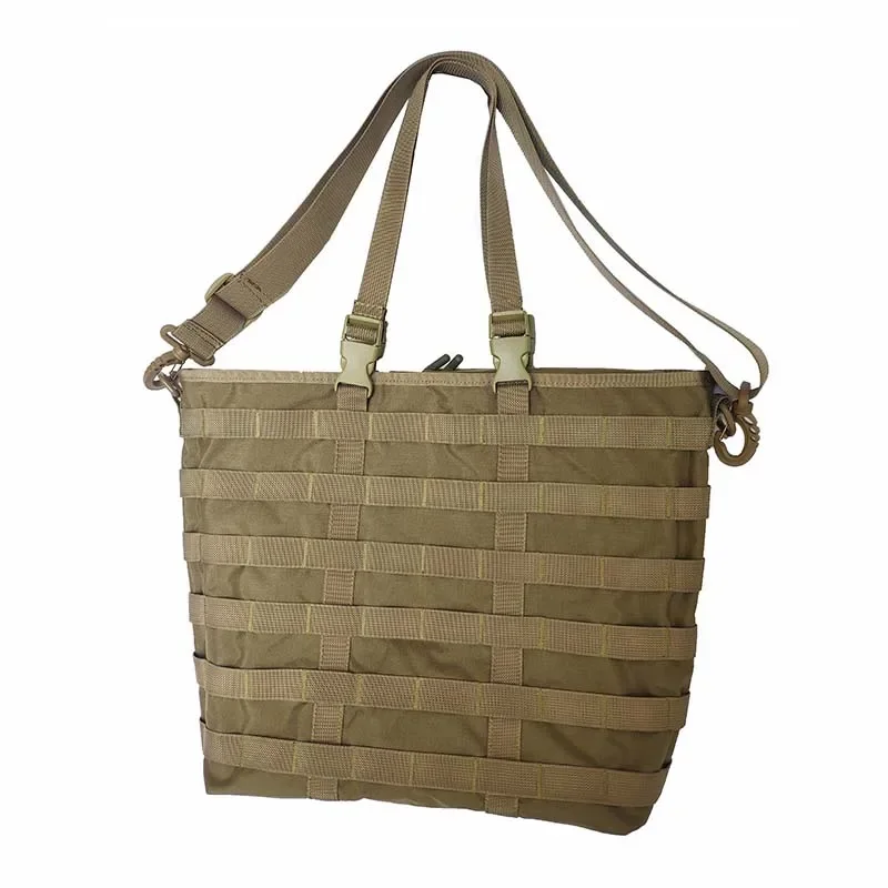 

New Fashion Tactical Shopping Bag Green Single Shoulder Bag Handbag Large Capacity Storage Bag