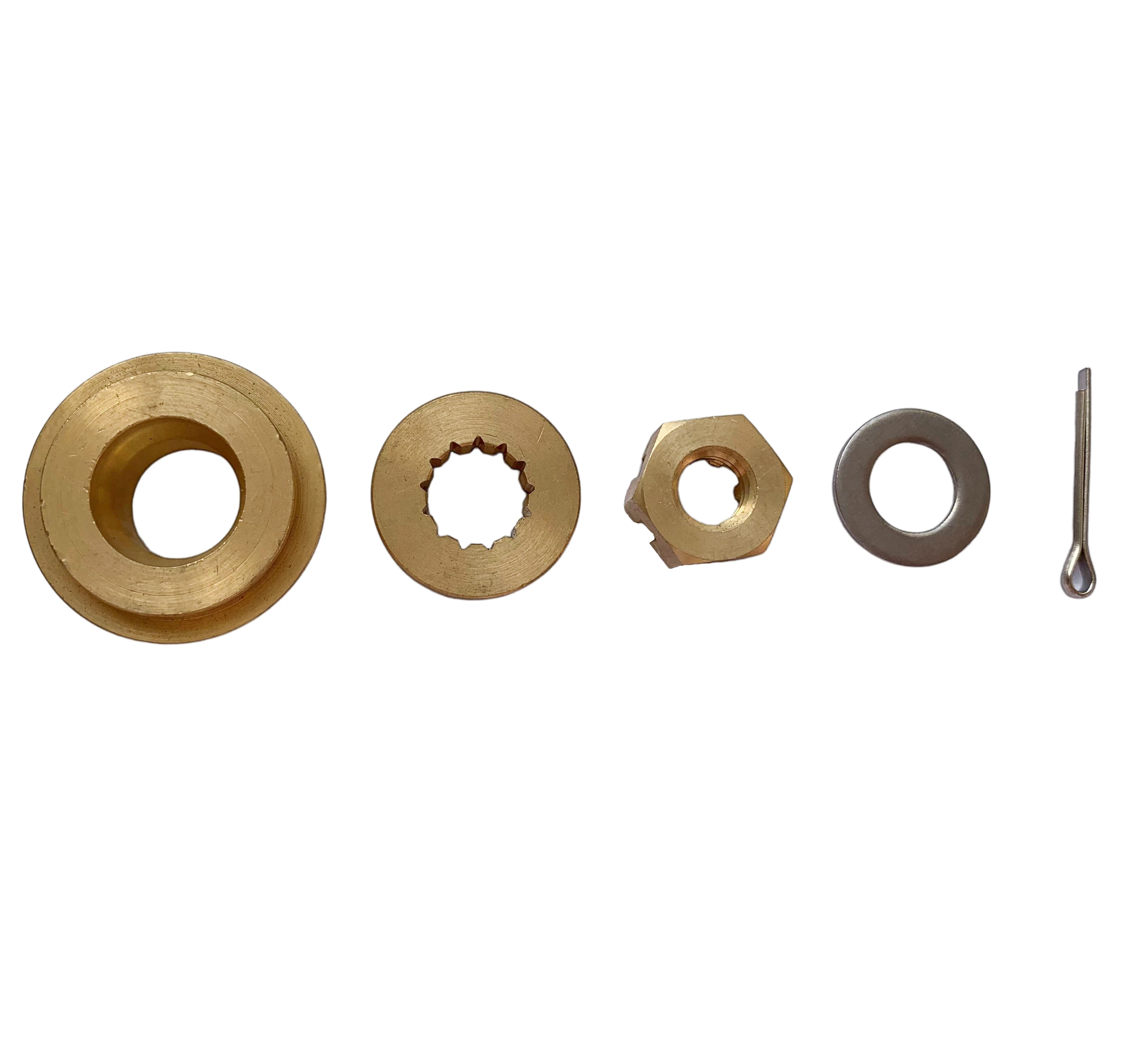 Propeller Installation Hardware Kits fit JOHNSON 8HP-15HP Outboard Motos Thrust Washer/Spacer/Washer/Nut/Cotter Pin Included