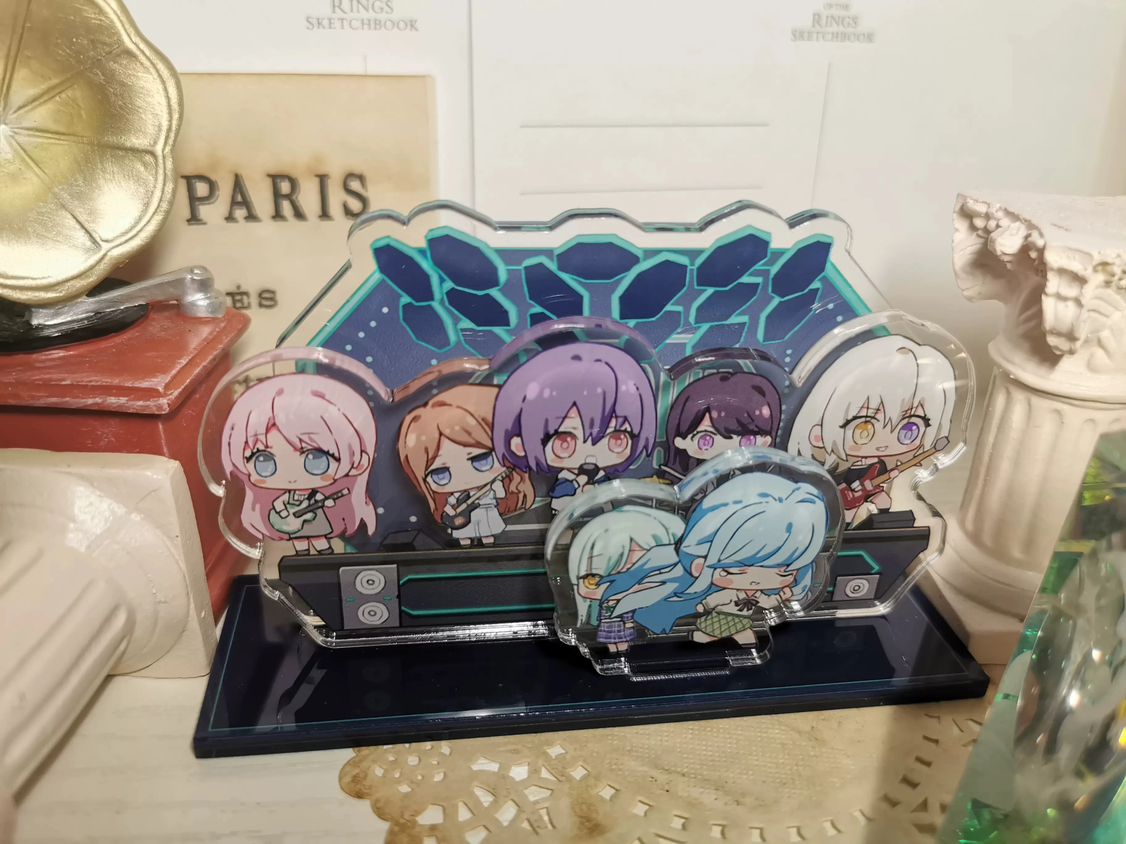 Anime BanG Dream! MyGO!!! Toyama Kasumi Hanazono Tae Stand Figure Acrylic Model Plate Collection Desktop Decor