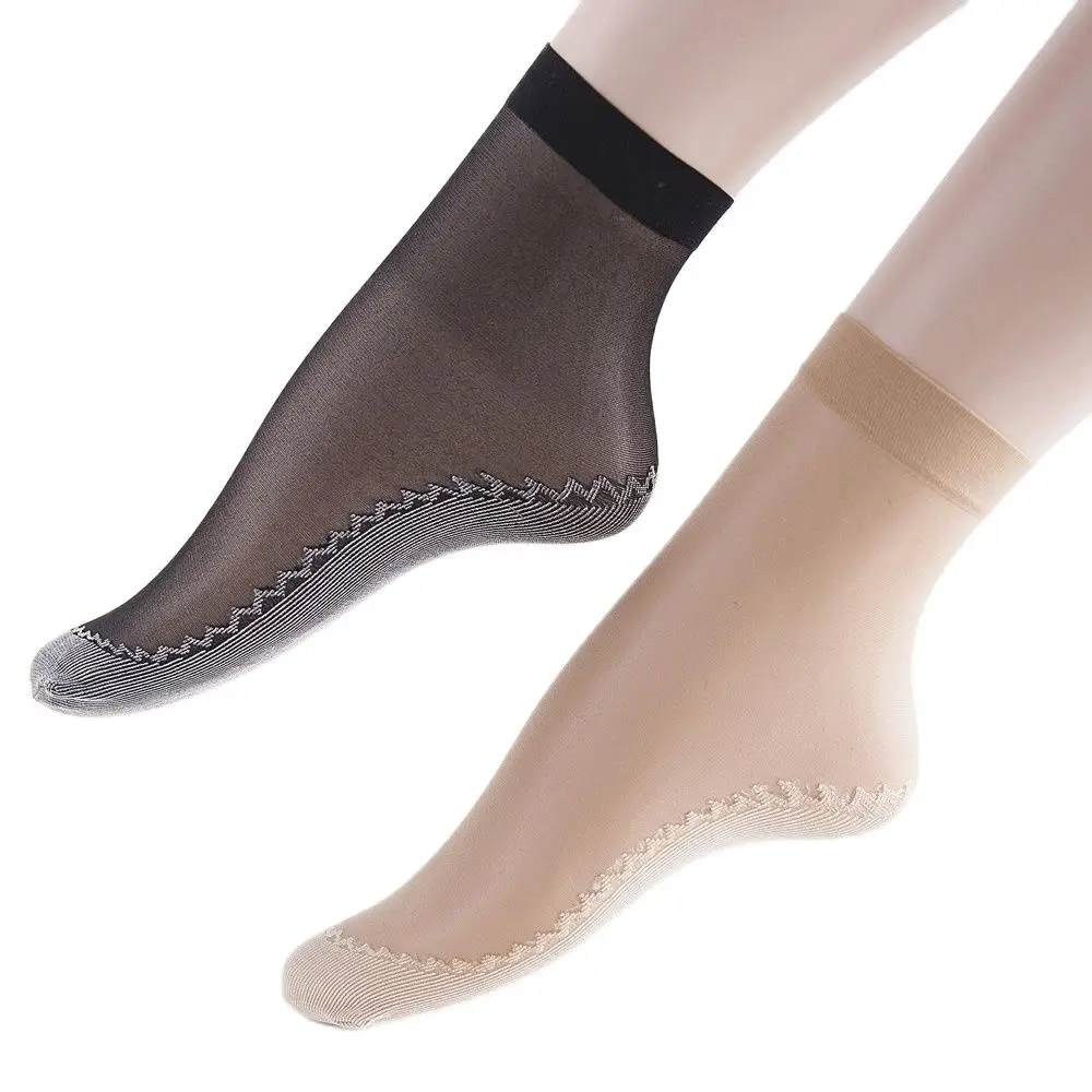 10 Pair Summer Thin Short Sock Women Female Girls Ankle Socks Bottom Thick Cotton Wear-Resistant Moisture Wicking Slip-Resistant