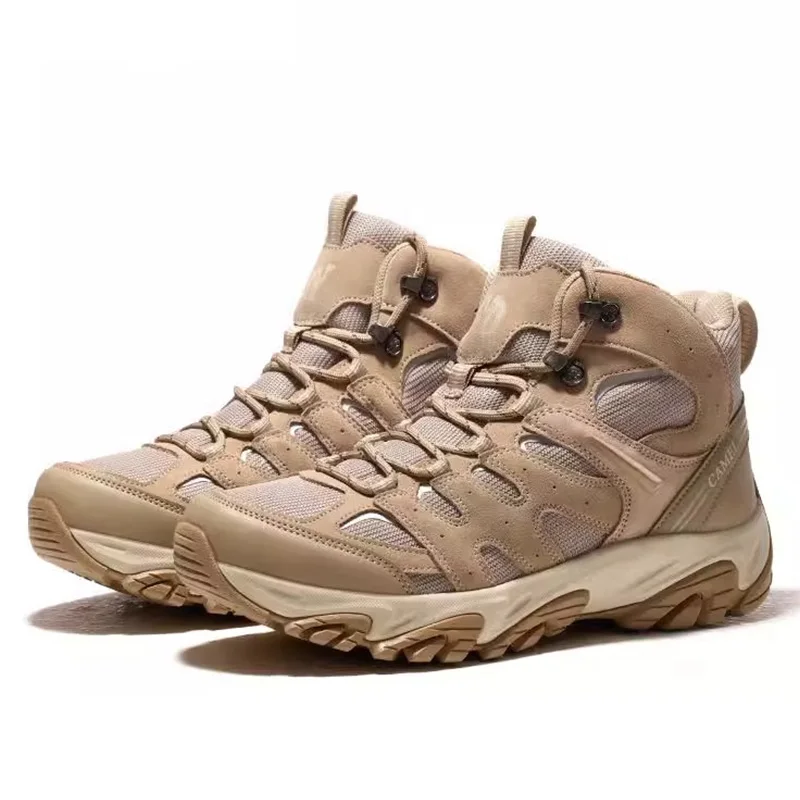 GOLDEN CAMEL Outdoor Hiking Boots Men Women's Winter Shoes Waterproof Non-slip Shock-absorbing High-top Hiking Shoes for Men