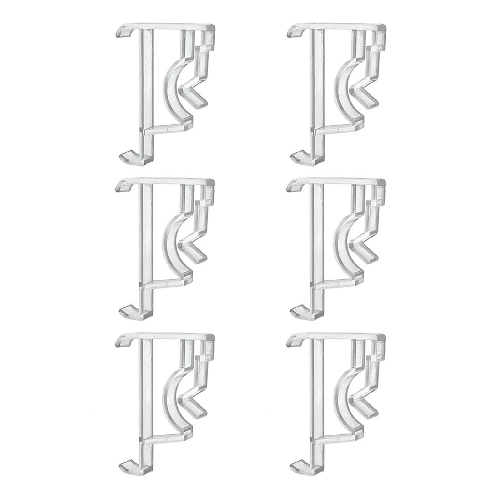 2PCS Blind Slat End Caps For 2 Inch Blinds Repair Replacement Plastic Valance Clips Portable Clear Horizontal Blind Clips
