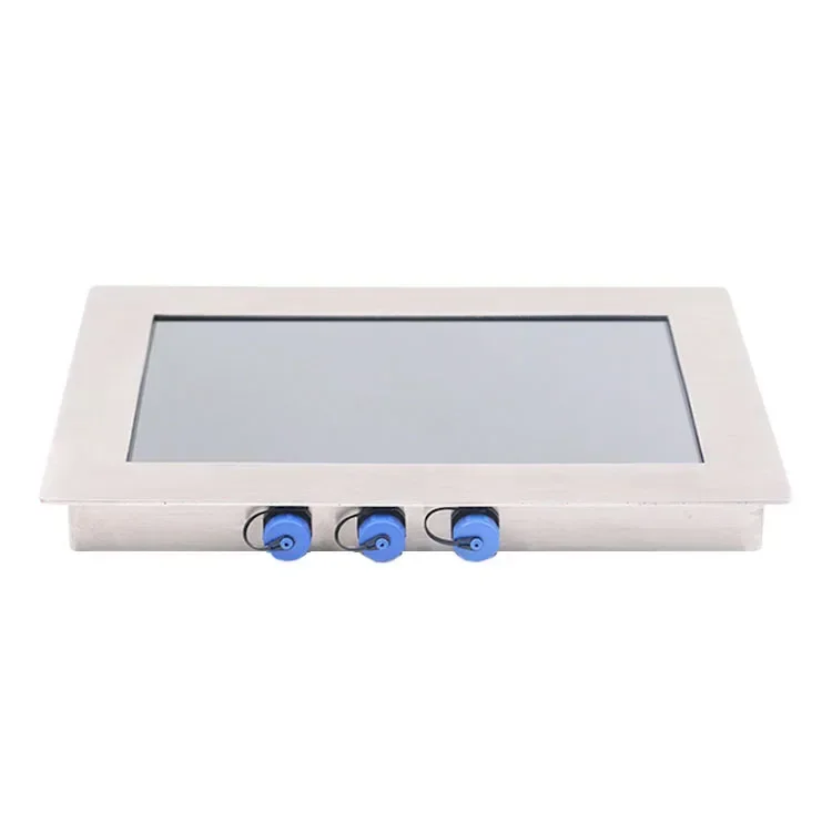 10 12 15 17 pollici SUS304 custodia in acciaio inossidabile robusto monitor touch screen industriale resistente alle intemperie per esterni