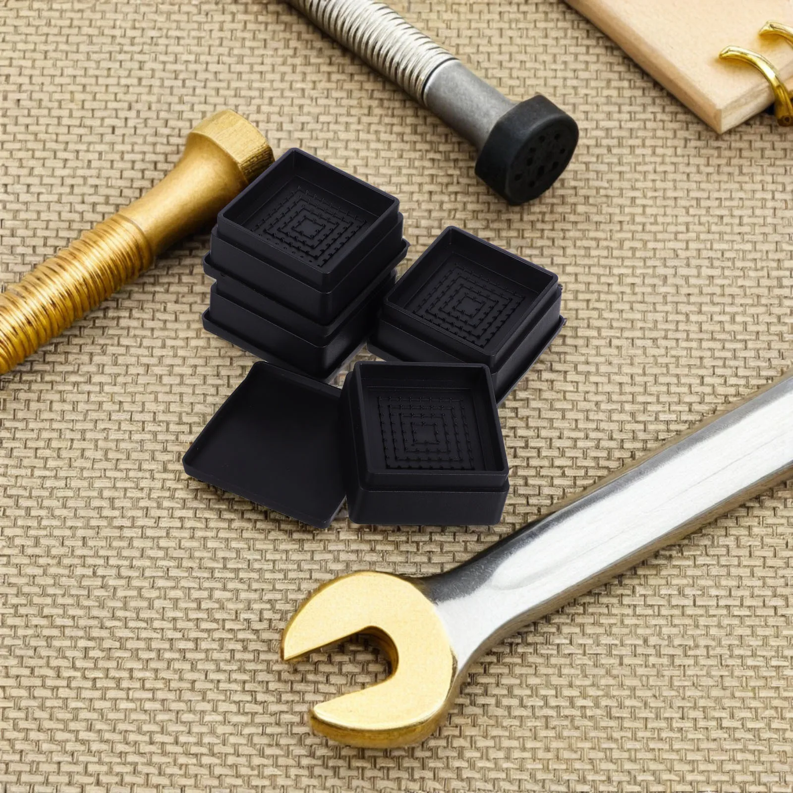 4 قطعة سرير مطاطي قابل للتكديس رافع أثاث غير قابل للانزلاق لكرسي الأريكة وطاولة الساق تمديد وسادة رفع الأريكة #5