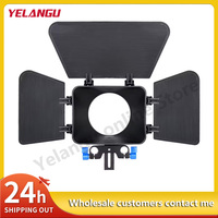 YELANGU Universal Mini Matte Box 3-Blade Protable for Sony for Canon Camera for 15mm Rail Rod Rig Cage Compatible with 85mm Lens