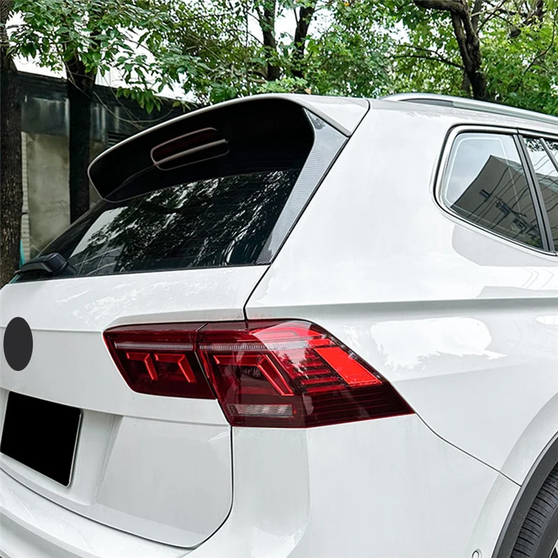 Stabil-Für VW Tiguan MK2 R-Line 2017-2023 Helle Schwarz Auto Heckscheibe Spoiler Seite Flügel Abdeckung Trim auto Zubehör