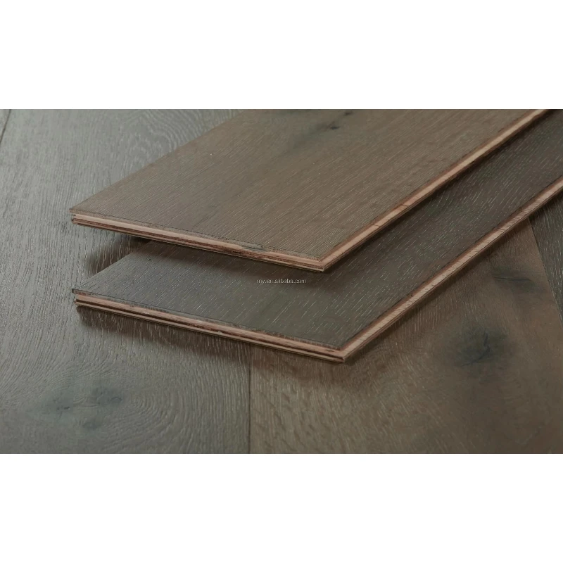 Versão personalizada Piso de engenharia tingido reativo moderno e elegante Madeira dura de carvalho multicamadas