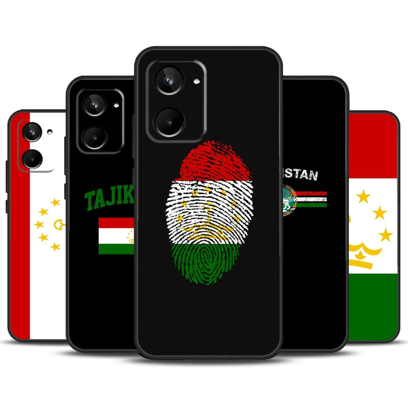 Tajikistan Flag For Realme 10 11 12 Pro Plus GT Neo5 C11 C30 C31 C33 C35 C25s C21Y C51 C55 C53 GT5 Pro Case