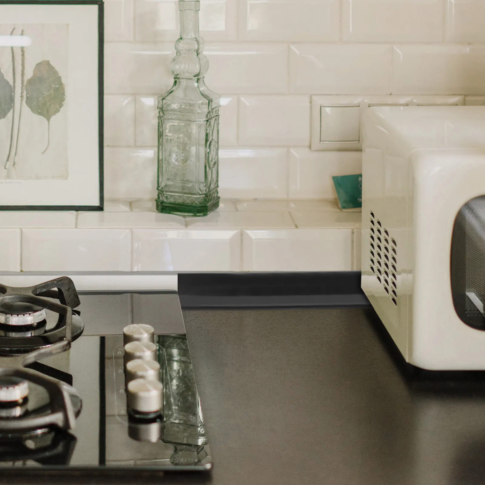 

Bathroom Water Stopper Shower Floor Water Dam Rubber Strip 1M Kitchen Sink Splash Guard Moisture Seal Strip Wet Dry Separation