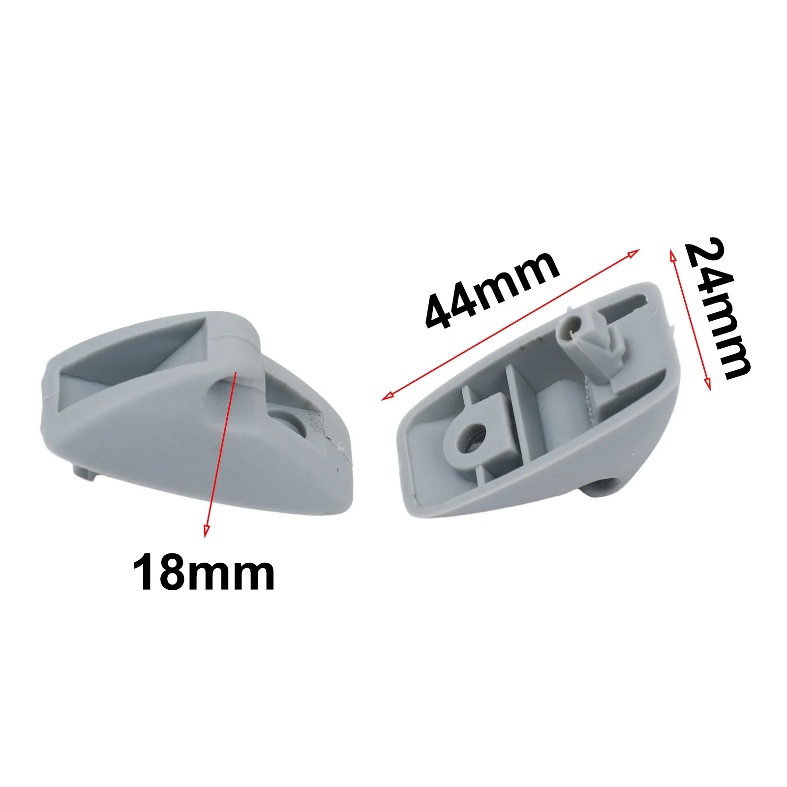 2x Sonnenblende Stütz clip Kunststoff einfach zu installieren Auto Innen clips Halter Kleiderbügel für mk1 grau 191857559