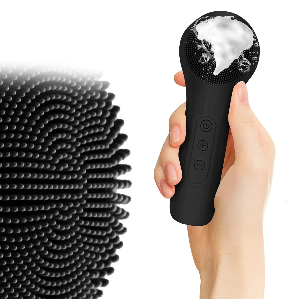 Máquina de Limpeza Facial à Prova d'Água Sonic para Homens e Mulheres, Recarregável, Esfoliante Elétrico, Dispositivo de Limpeza e Massageador Facial