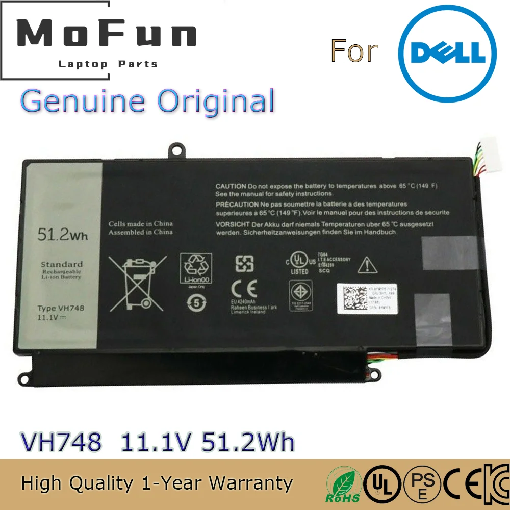 Brand New Original VH748 11.1V 51.2Wh Laptop Battery for Dell Inspiron 14-5439 Vostro 5460 5470 5560 V5560 V5470