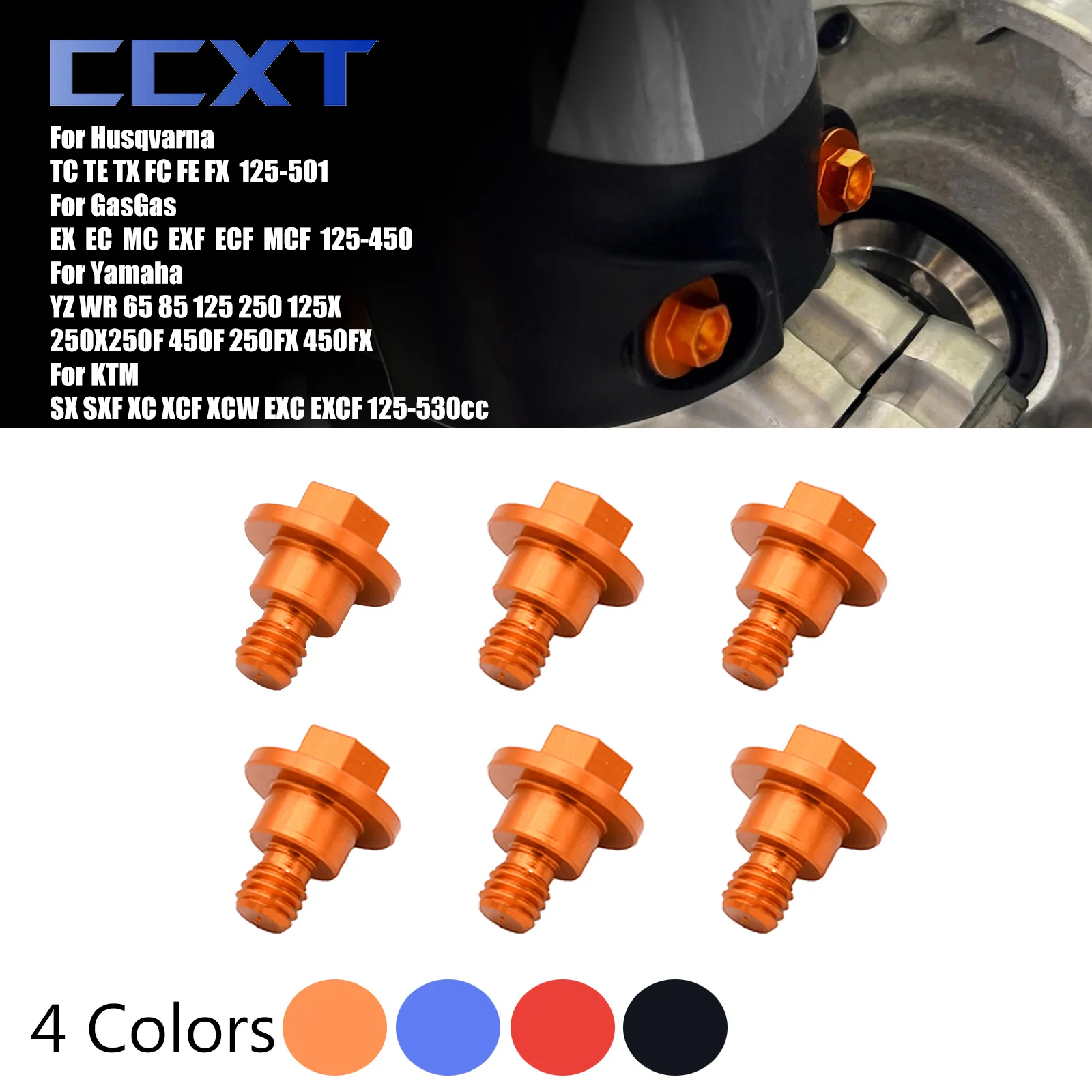 6PCS M6*12 Front Fo…