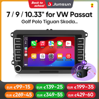 Junsun 2Din Wireless CarPlay for Apple Android Auto Car Radio Multimedia Player For VW Volkswagen Skoda Octavia PASSAT B6 GOLF