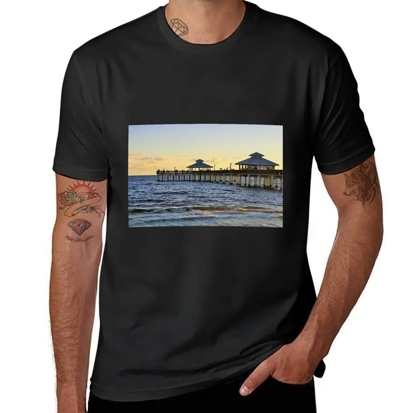 Down by the Pier T-Shirt Aesthetic clothing sweat mens graphic t-shirts hip hop