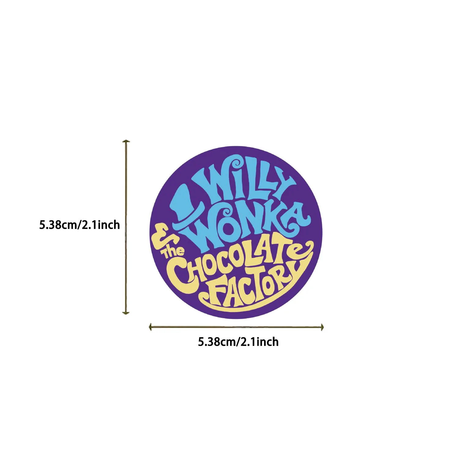 10/30/60 pçs charlie e a fábrica de chocolate adesivo para mala skate portátil bagagem telefone estilo diy decalque pegatina