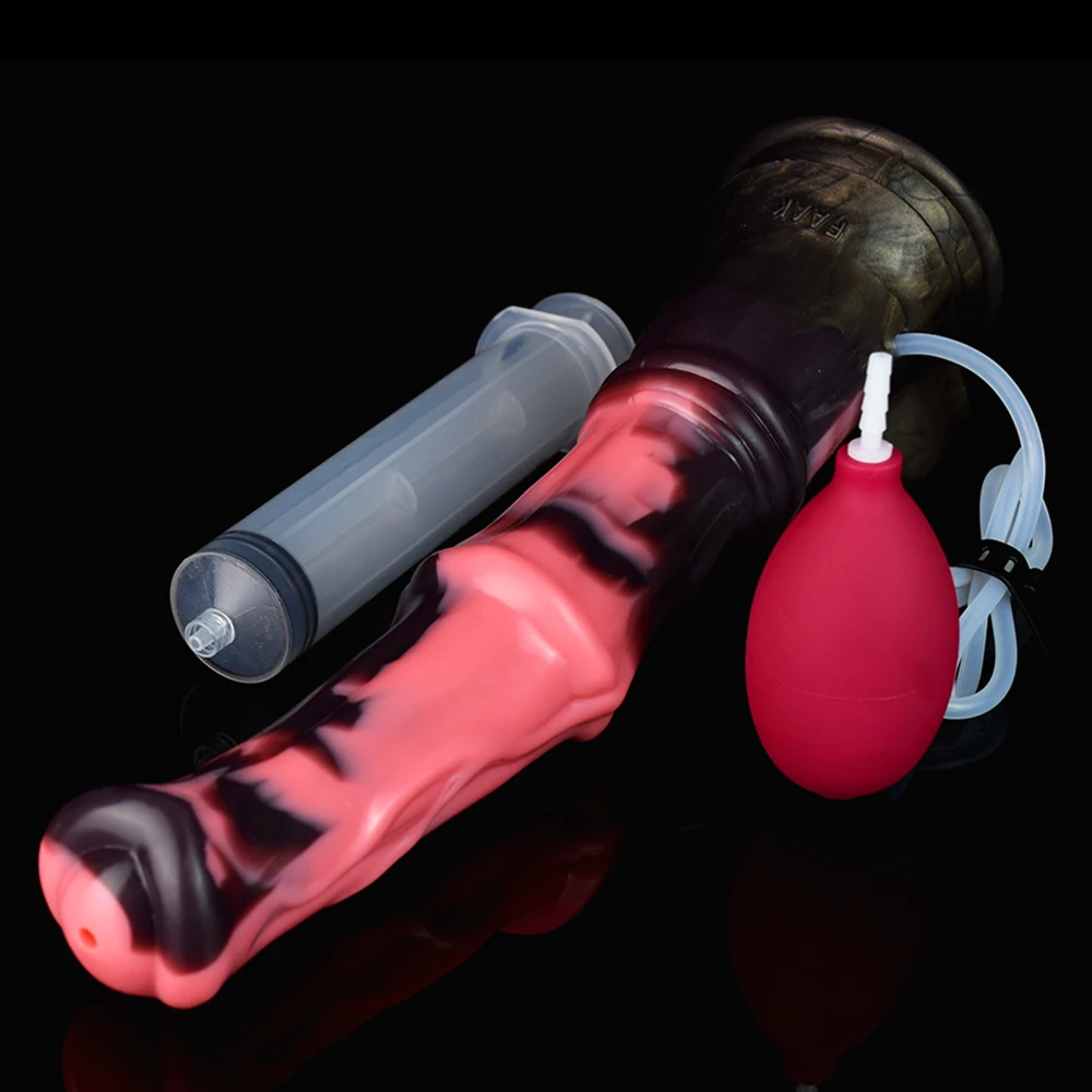 ANOSX Squirting Dildos Long Horse Penis Silicone Dildo Realistic Penetration Anal Plug Ejaculating Buttplug Sex Toys For Women
