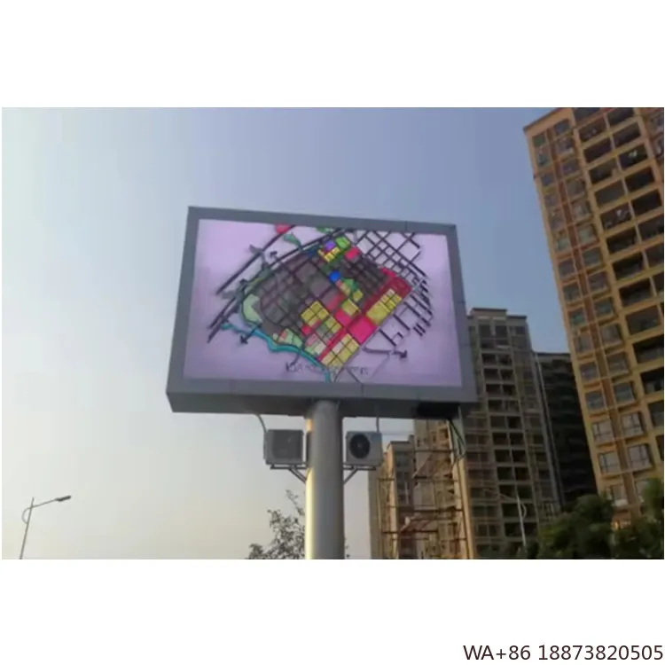 شاشة LED رائجة البيع P10 لافتات رقمية خارجية وعروض IP66 خارجية مقاومة للماء إعلان تلفزيون فيديو جدار لوحة 960x960 مللي متر