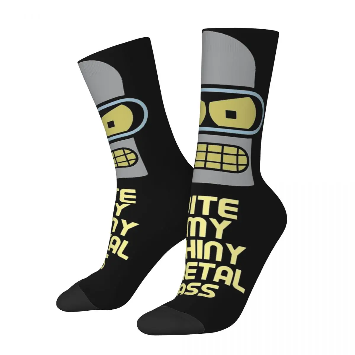 Bender Futuramas Socks Men Women Polyester Fashion Socks Harajuku Spring Summer Autumn Winter Middle Tube Socks Gifts