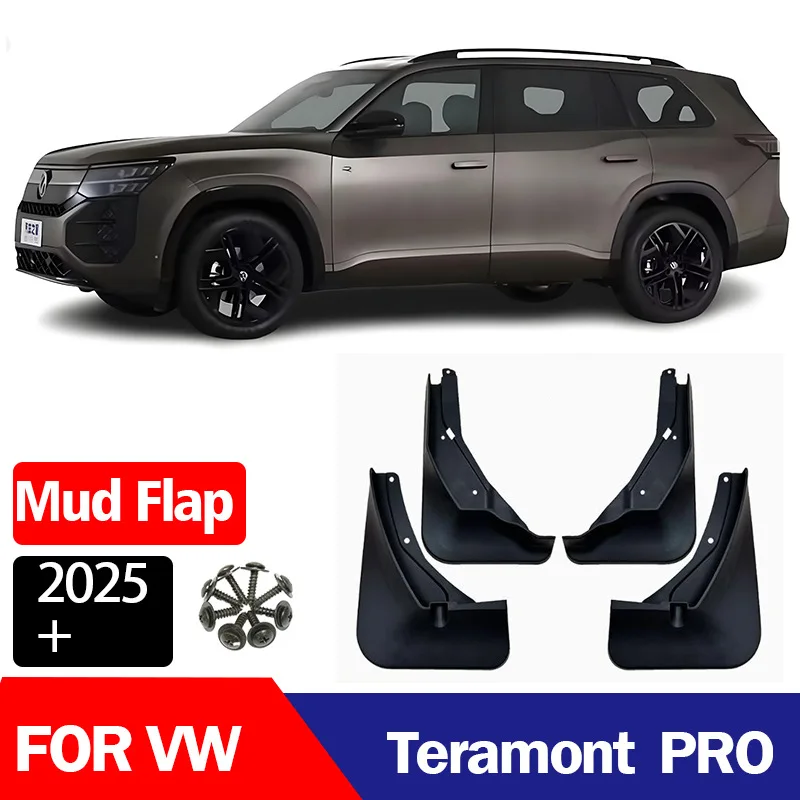 

Mudguards Front Rear 4pcs Mudflaps For VW Teramont Pro 2025 Exterior Mud Flaps Splash Guards Mudguards Tyre Fenders Accessories