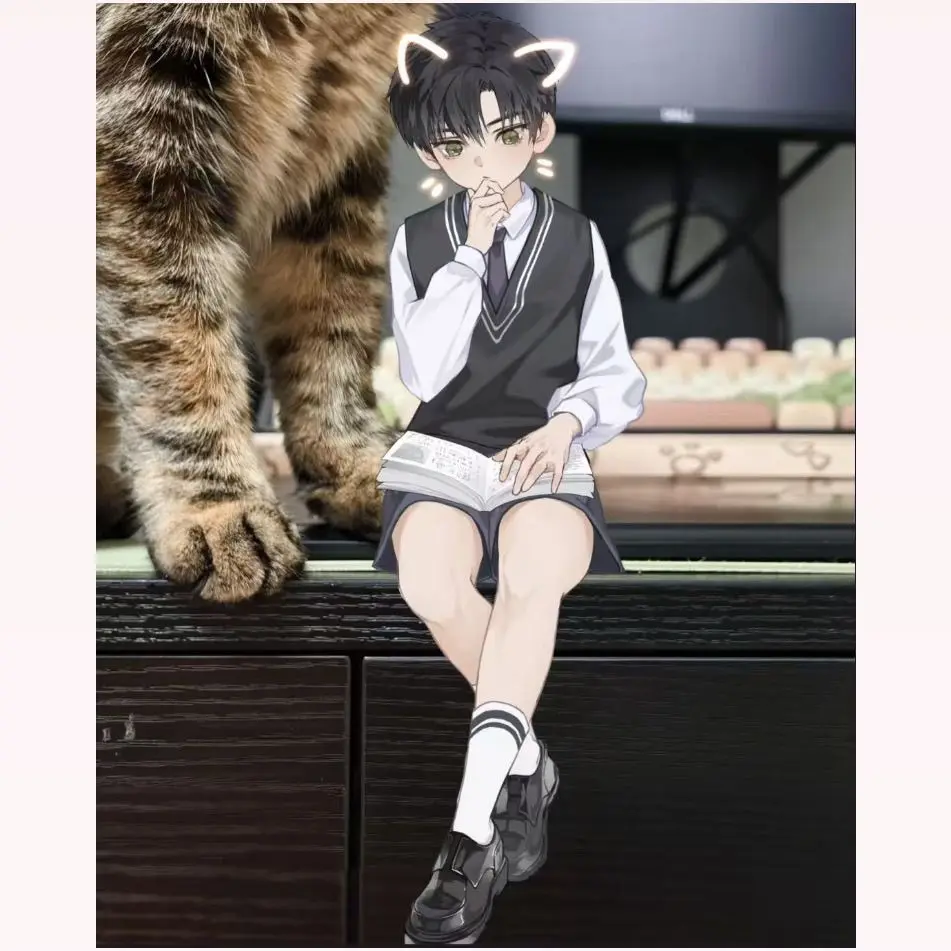 أنيمي الحب والفضاء العميق زين سيلوس كزيفير رافاييل تأثيري الكرتون الاكريليك لوحات قائمة سطح المكتب حلية جمع هدية