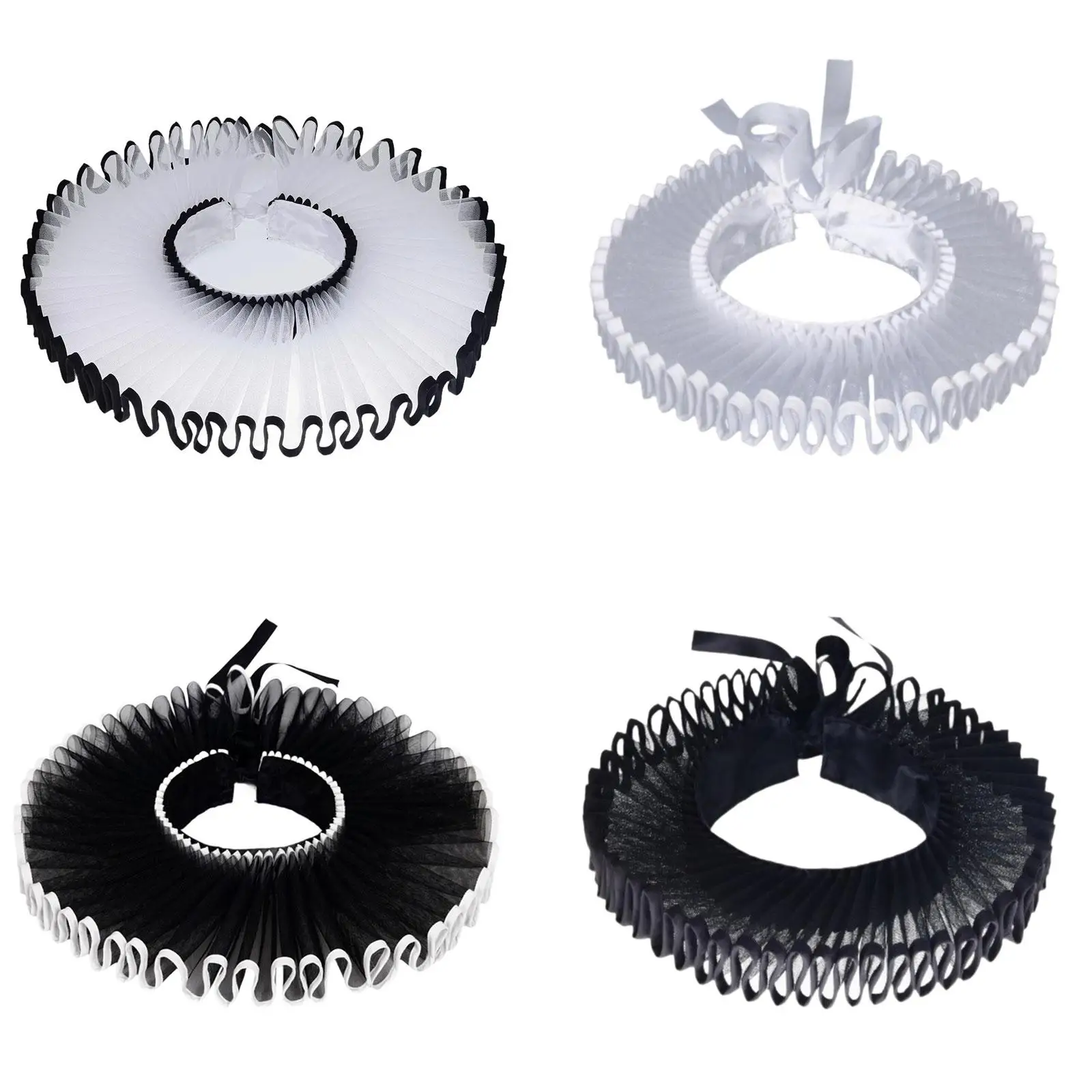 

Элизаветанский воротник-руф, рюшевые воротники для вечеринок, фестивальных мероприятий, средневековый реквизит