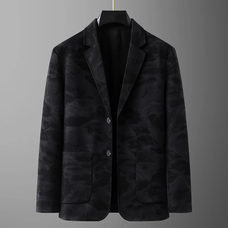 New Arrival Suepr Large Spring Men's Fashionable Casual Camouflage Printed Suit Jacket Plus Size XXL XXXL 4XL 5XL 6XL 7XL 8XL