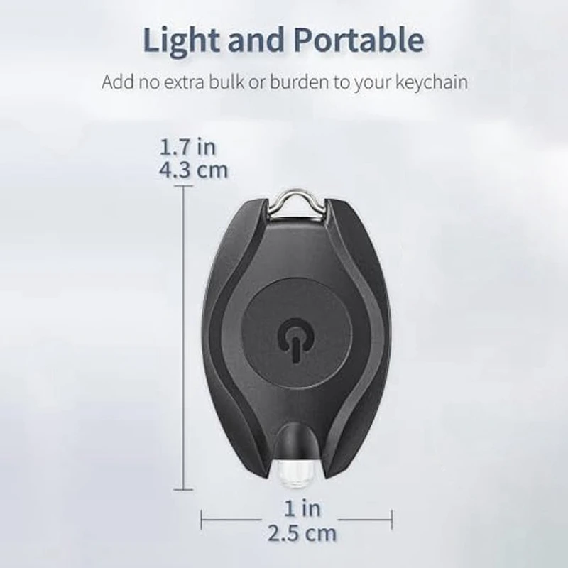 5Pack LED Keychain Flashlight Mini LED Keychain Light Set Portable Battery Powered Key Ring Torch For Outdoor Camping Party