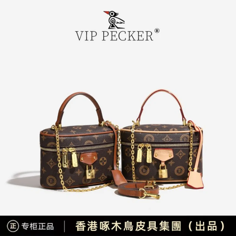 

Elegant Embroidered Ladies Handbag, Luxury Designer Style Crossbody Bag With Golden Hardware, Spacious Leather Tote Bag