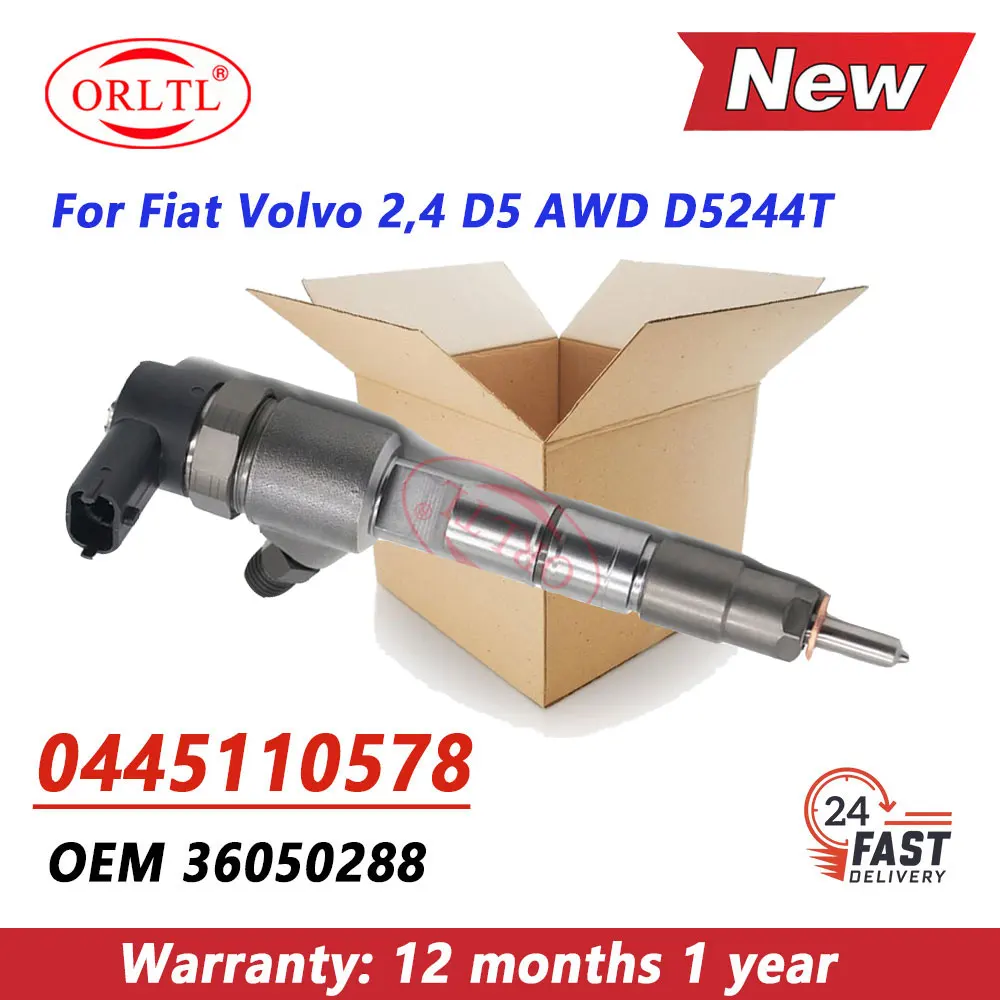 0445110578 حاقن الديزل 0 445 110 578 فوهة حقن الوقود 0445 110 578 لشركة فيات فولفو 2,4 D5 AWD D5244T 36050288 #1