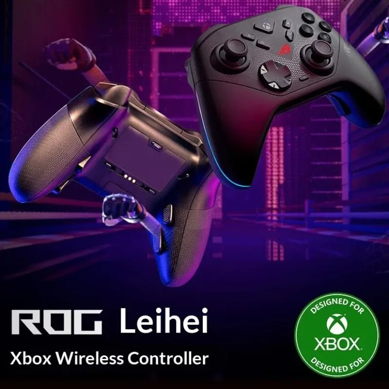 

ROG Raikiri 2 Xbox Wireless Game Controller for PC Wireless Tri-Mode Connection Ergonomic Design OLED Display TMR Gamepad Gifts