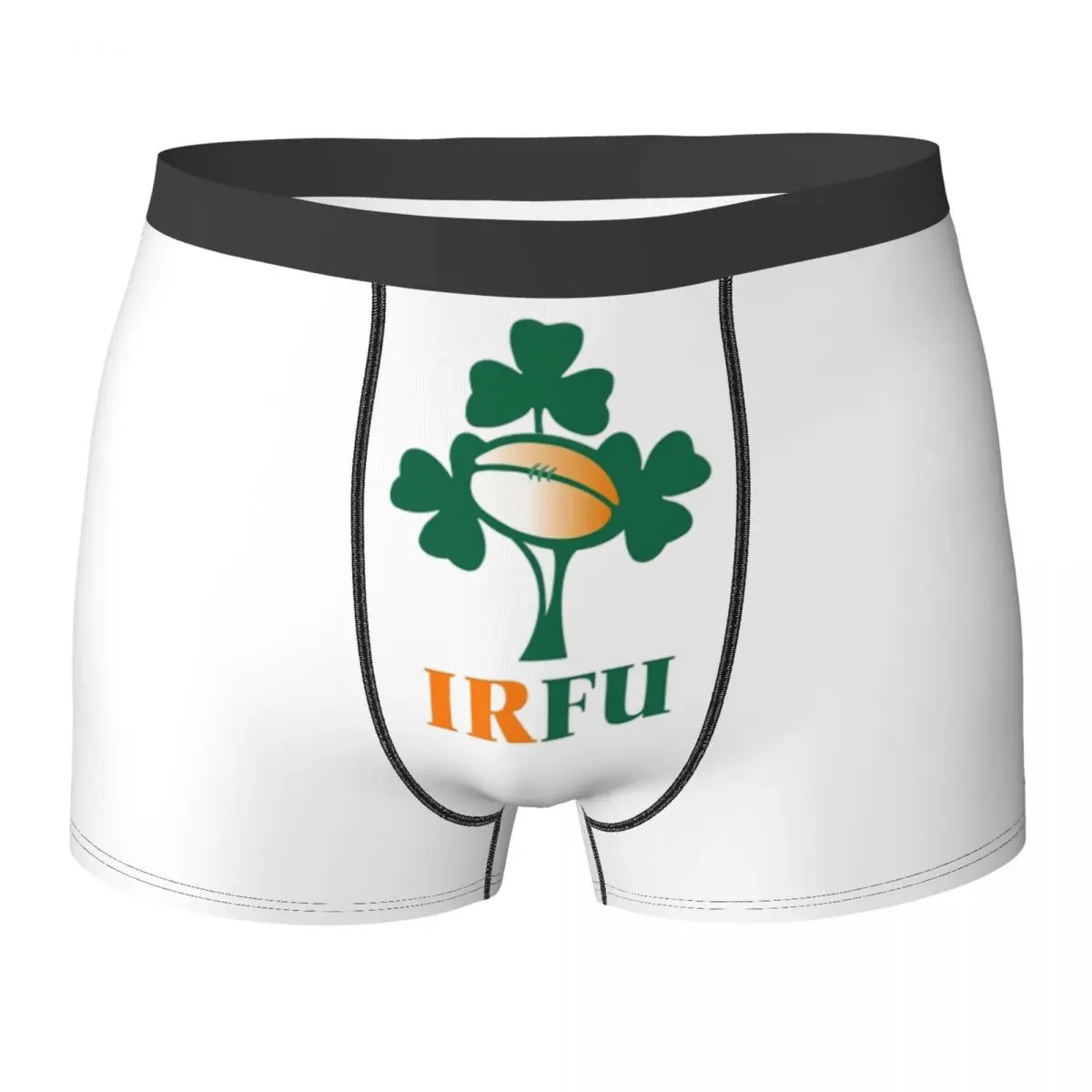 Boxer Underpants Shorts Ireland Rugby Team Panties Men Breathable Underwear for Homme Man Boyfriend Gift