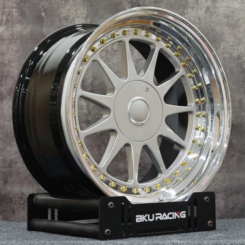 3 Piece Forged Wheels for BMW E34 M5 E39 E46 E92 M6 E36 M3 E90 17 18 Inch 5x120 Custom Classic Custom Alloy Rims - Detail 1