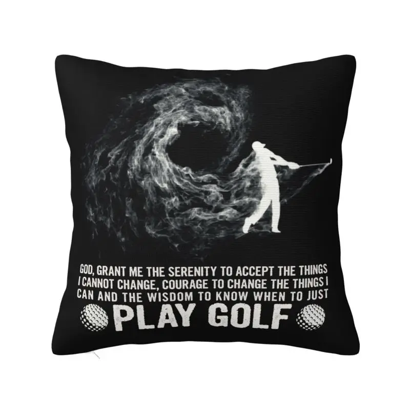 Modern Funny Golf Quote Throw Pillow Covers Decoracion 3D Print Sofa Chair Cushion Cover Polyester Soft Pillowslip Dakimakura