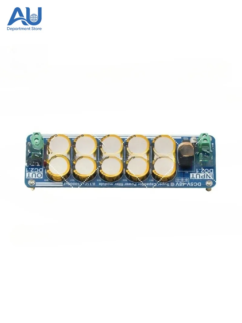 5V-48V 10A Supercapacitor Filter Board for  Headphone Amplifier DAC Power Supply