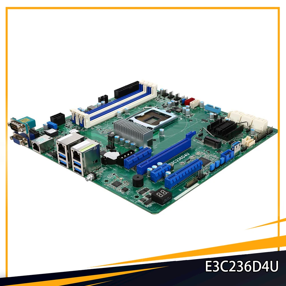 

E3C236D4U M-ATX E3-1200 V5/V6 DDR4 LGA1151 C236 Серверная материнская плата процессора для ASRock