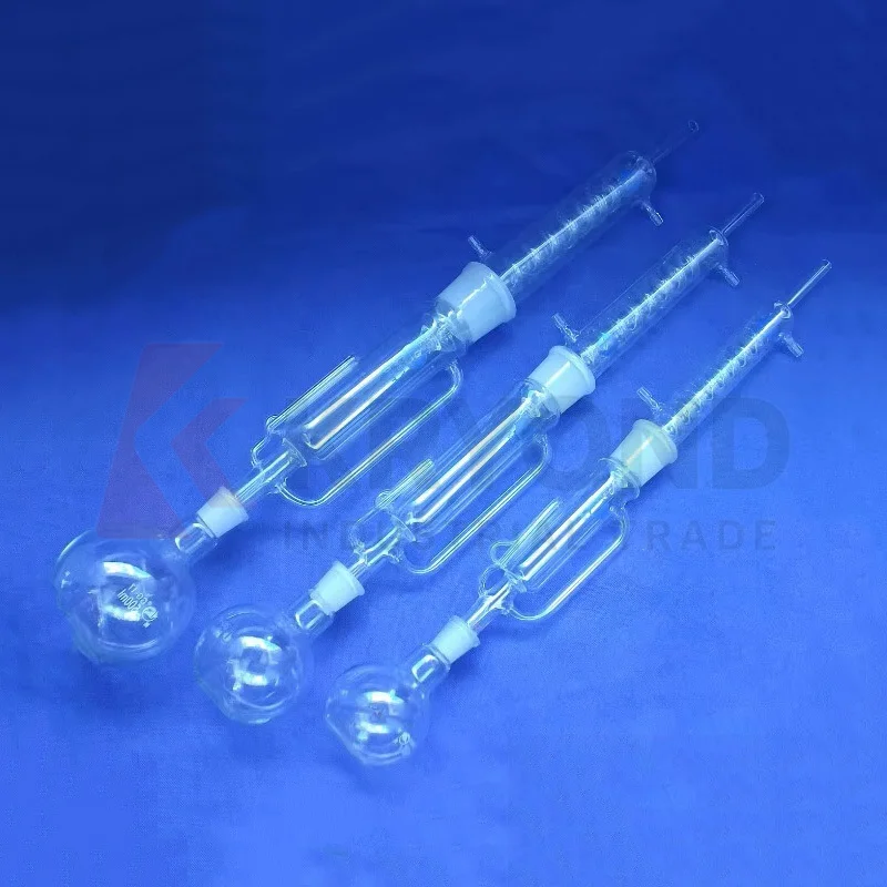 250ml Glass Soxhlet Extractor with Coiled Condenser and Extractor Body, Lab Glassware Original Product