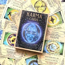 Venda quente: cartão de tarô oracle karma para entretenimento destino profecia adivinhação festa de família oracle 36 baralho de cartas guia pdf