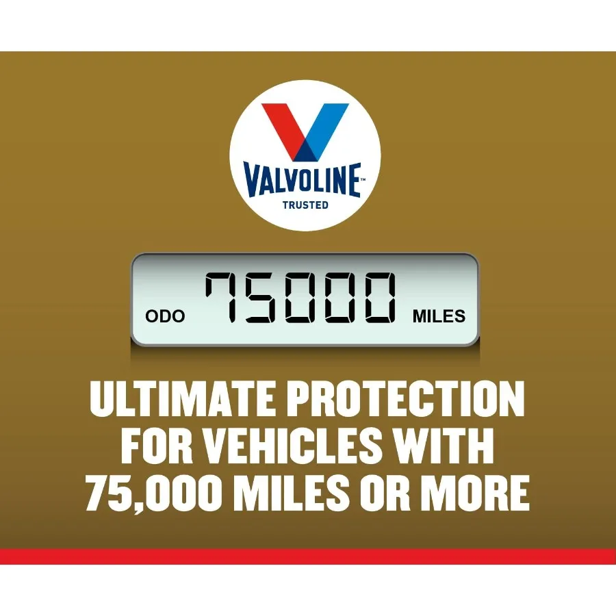 حماية ممتدة بأميال عالية مع تقنية Ultra MaxLife 0W20 زيت محرك صناعي كامل 5 QT عبوة من 2 لأداء عالي