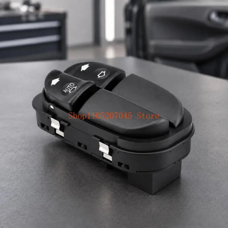 37cd Black ABS Electric Window Button Switches with AUTO Marking, Labels and Injection-Molded Construction for Replacing a