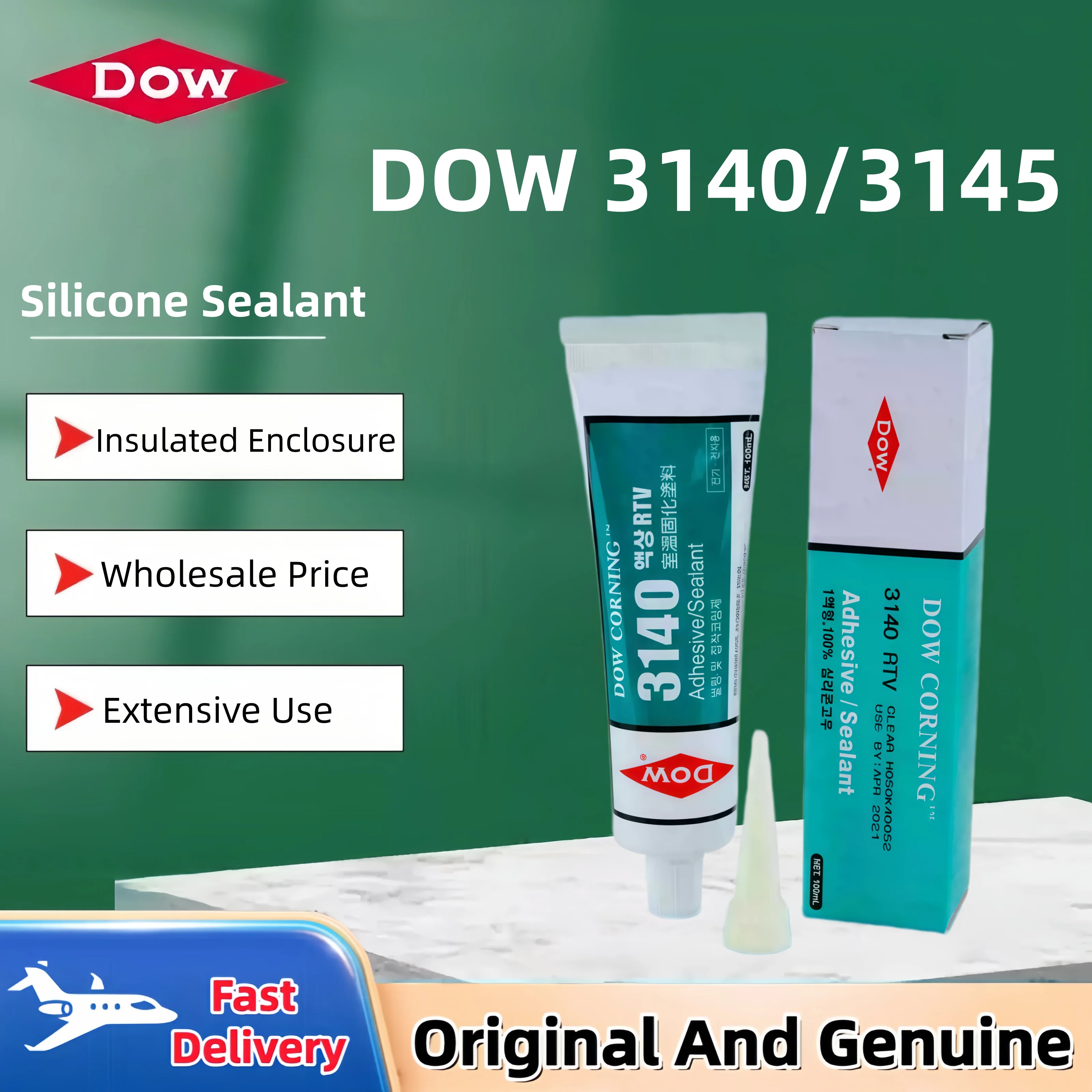 Dow Corning Dowsil 3140 3145 RTV Silicone Adhesive Sealant 90ML Solvent-Free Electronic Coating for Optimal Performance