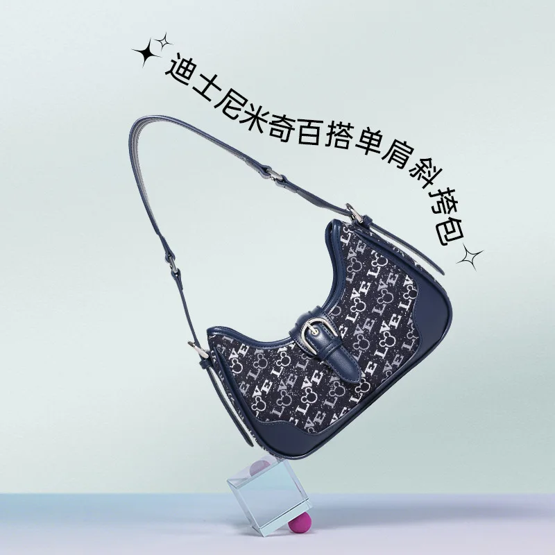 

Genuine Disney Purses And Handbags Original Case Mickey Joint Versatile Shoulder Messenger Bag Women Embroidery Bag 409