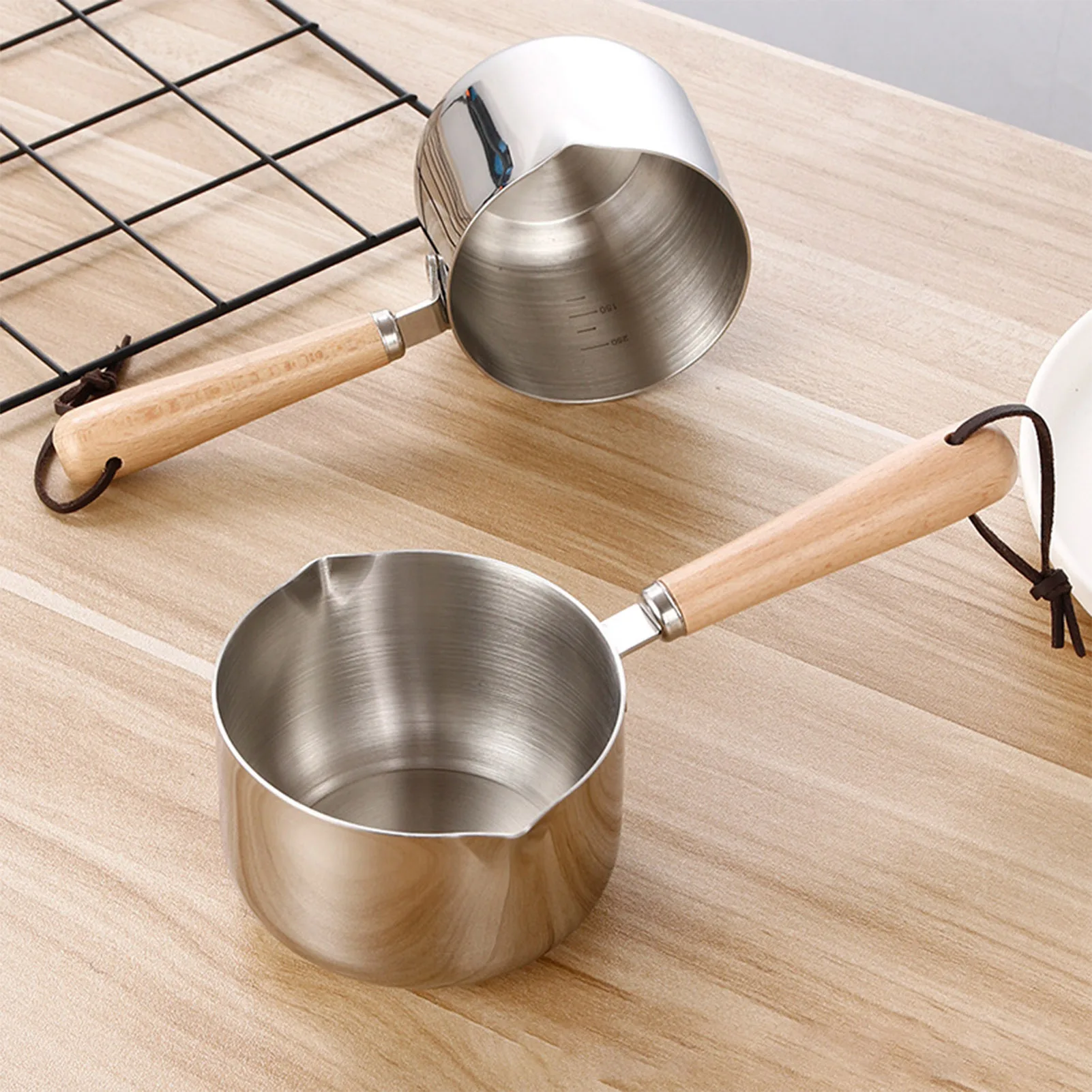 

Oil Pot Milk Pan 304 Stainless Steel Mini Milk Pot Small Saucepan for Boiling Butter Chocolate Melting Pot Kitchen Supplies