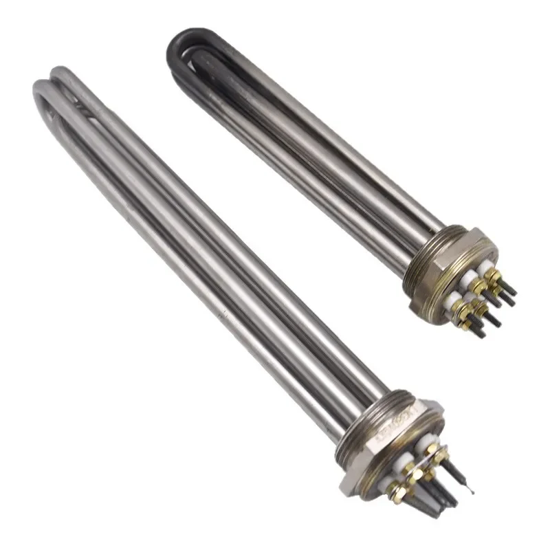 For DN40 Water Heater Electric Heating Tube Even Heat Dissipation Stainless Steel Flange Heating Element Custom Manufacturer