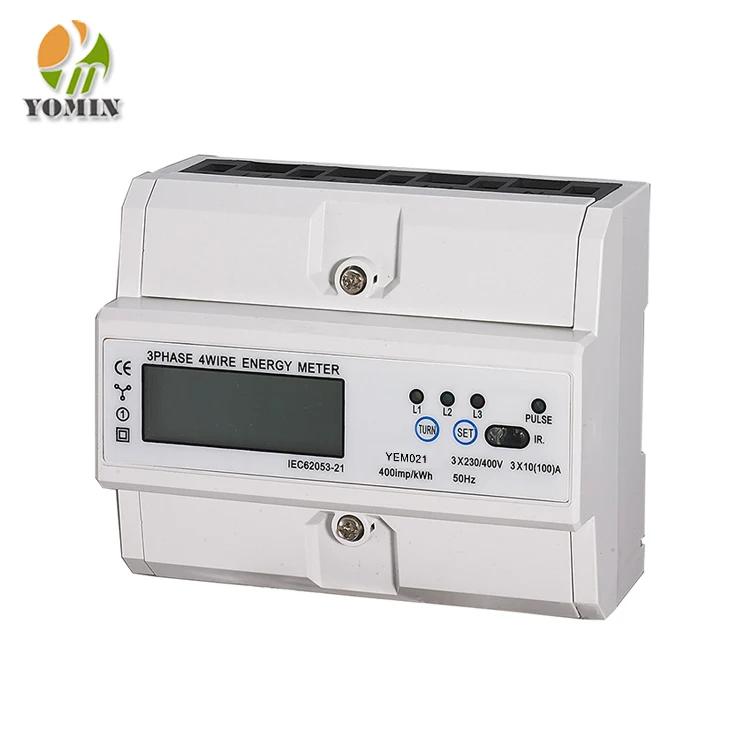 Din Rail Three Phase Power Modbus Energy Meter /Electric Meter